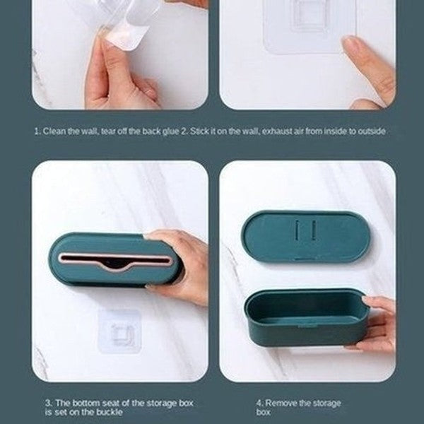 Kitchen Bathroom Hanging Trash Bag Dispenser and Storage Box Wall Mounted Kitchen Plastic Bag Container. Cleaning Tools. Type: Trash Cans & Wastebaskets.