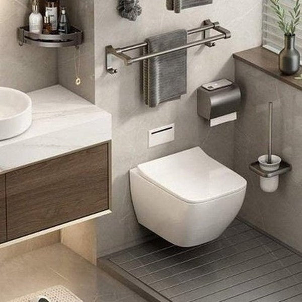 Wall-mounted Multi-function Aluminum Towel Rack