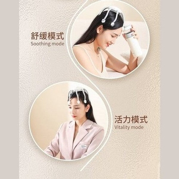 Electric Octopus Claw Scalp Massager 3 Modes Rechargable Relaxation Stress Relief and Hair Stimulation Wireless Head Massager. Massagers: Electric Massagers.