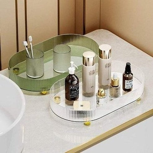 Light Luxury Double Layer Drain Tea Table Cup Tray