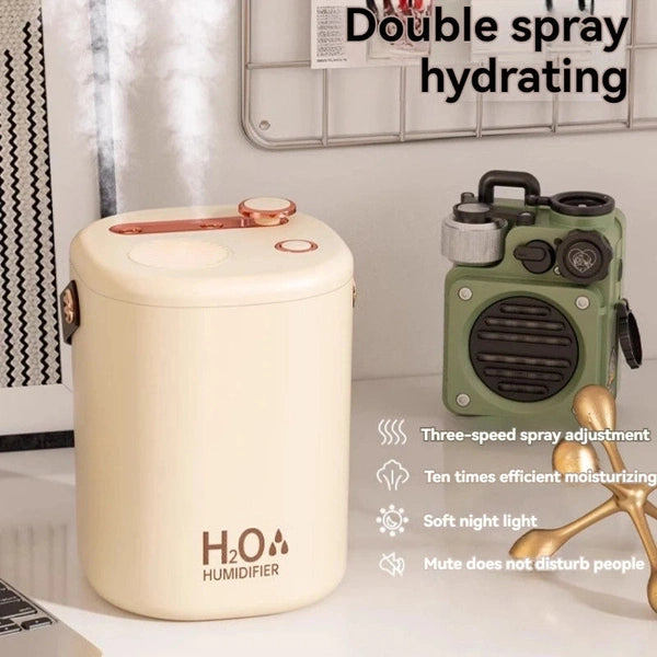 Dual Spray Humidifier 2l Large Capacity High Fog Humidifier
