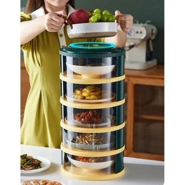 5 Layer Multifunctional Stackable Food Box With Lid