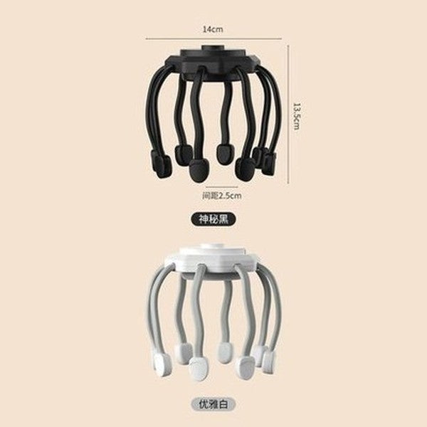 Electric Octopus Claw Scalp Massager 3 Modes Rechargable Relaxation Stress Relief and Hair Stimulation Wireless Head Massager. Massagers: Electric Massagers.
