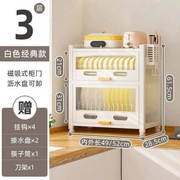 Space-Saving Modern Corner Showcase Sideboard