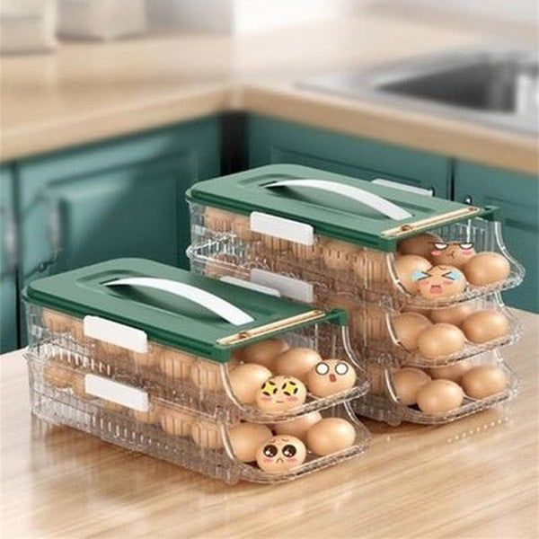 Large Capacity Storage Organizer Portable Durable Storage Container Egg Storage Box Cabinet Drawer Organizer