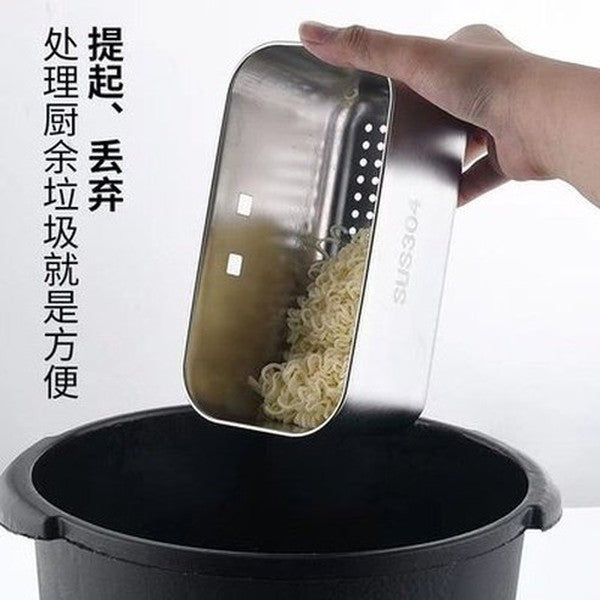 Kitchen Sink Drain Rack Square Stainless Steel Vegetable Wash Pool Home Wall Hanging Leftover Food Filter Screen. Kitchen Tools and Utensils. Colanders and Strainers