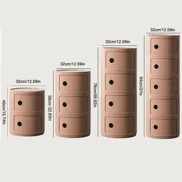 Nordic Modern Minimalist Round Bedside Table