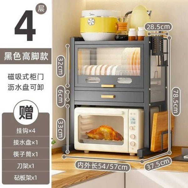 Space-Saving Modern Corner Showcase Sideboard