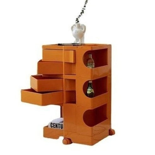 Indulge in the luxurious style of the Nordic Rotating Multilayer Bed Table, perfect for the small apartment. Decor. Furniture. Tables. Type: Nightstands.