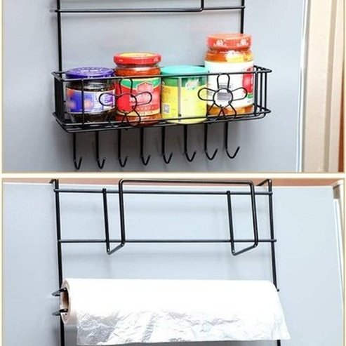 6 Layer Refrigerator Spice Rack Iron Art Spice Shelf