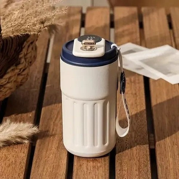 Portable Coffee Travel Mug with Temperature Display