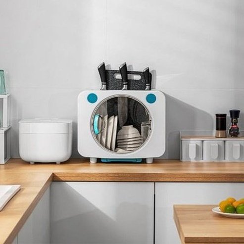 Cute Mini Dish Organizer Drain Cube Box