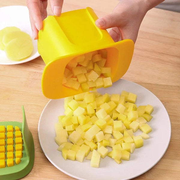Multifunctional Cucumber Potato Slicer, Household Hand Pressure Onion Dicer
