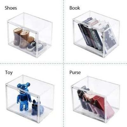 3-pack Acrylic display case for bag and purse