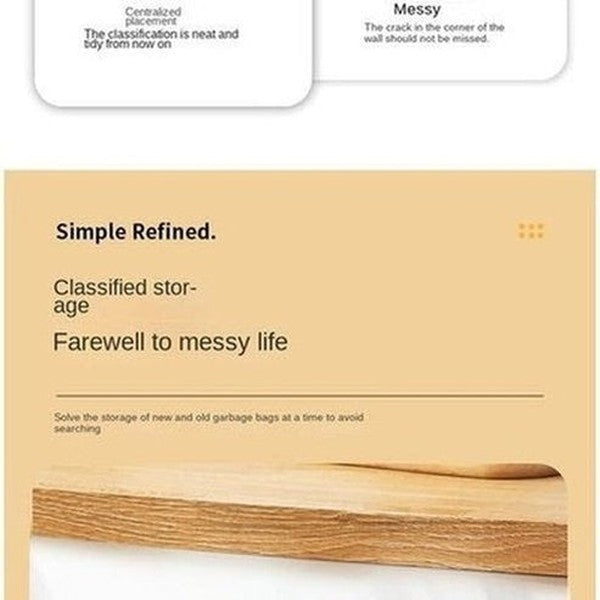 Kitchen Bathroom Hanging Trash Bag Dispenser and Storage Box Wall Mounted Kitchen Plastic Bag Container. Cleaning Tools. Type: Trash Cans & Wastebaskets.