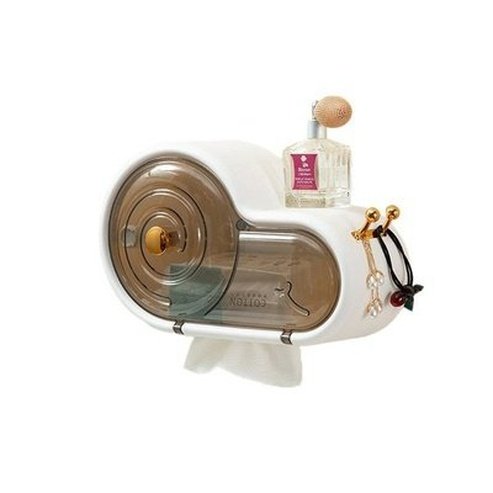Wall Mounted Toilet Paper Holder Waterproof Tissue Box Cute Snail Bathroom Storage Rack Tray Bathroom. Bathroom Accessories. Type: Toilet Paper Holders.