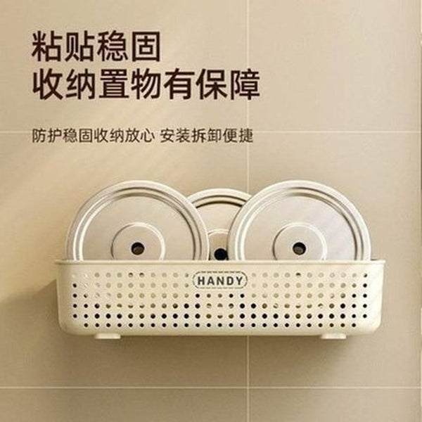 Punch-Free Wall Hanging Multi-Purpose Kitchen Storage Rack