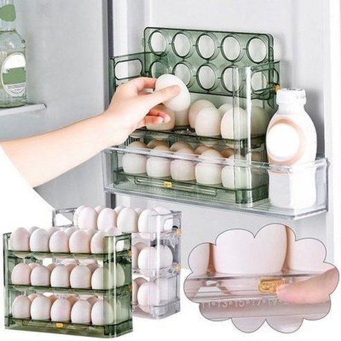 Egg Storage Box Egg Container Fridge Organizer Food Containers Egg Holder Fresh Keeping Case Dispenser Kitchen Accessories. Type: Food Storage Containers
