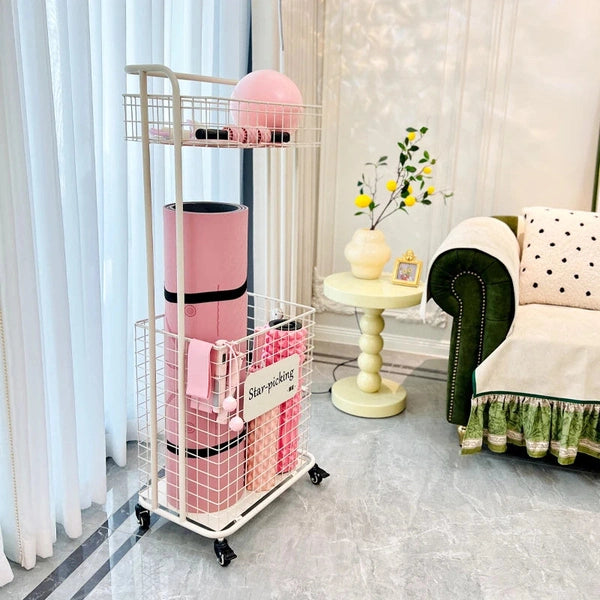 Yoga Supplies Storage Rack – Household Sports Equipment