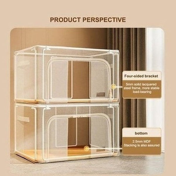 JOYBOS Fabric Folding Clothes Storage Box Finishing Cabinet Toy Storage Cabinet Quilt Storage Pet House Car Trunk Organizer. Type: Household Storage Containers.