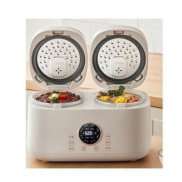 Double Gallbladder Intelligent Rice Cooker Mini Multi-function Household Double Combination Rice Cooker 3-4 People. Kitchen Appliances: Food Cookers and Steamers.