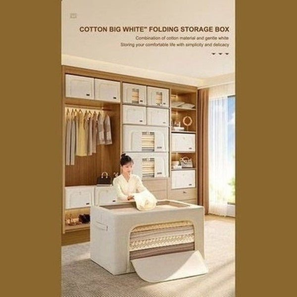 JOYBOS Fabric Folding Clothes Storage Box Finishing Cabinet Toy Storage Cabinet Quilt Storage Pet House Car Trunk Organizer. Type: Household Storage Containers.