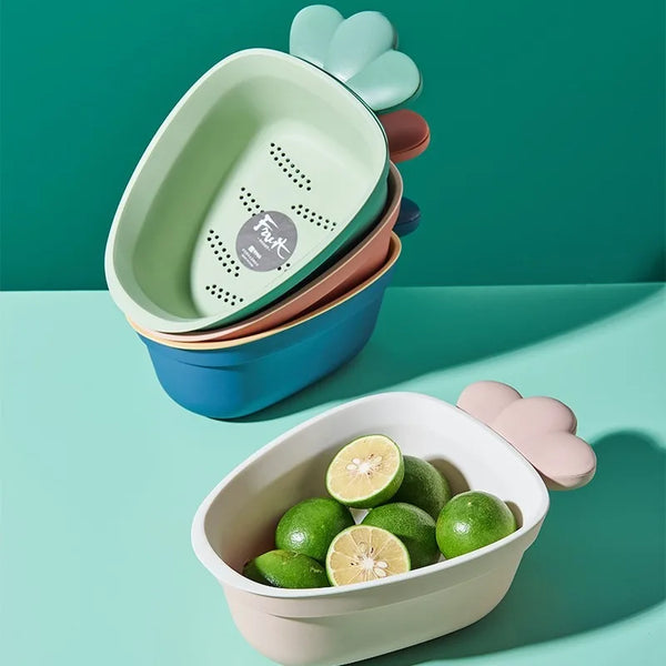 Double-Layer Kitchen Drain Basket