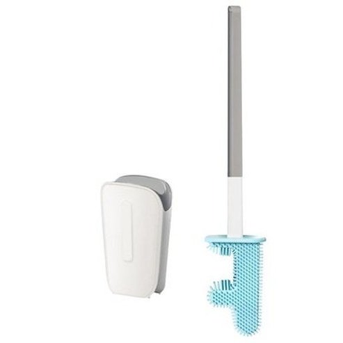 Wall Mount Toilet Brush Holder Quick Dry Cactus Toilet Brush No Dead Angle Leakproof Water Belt Base Soft Flat Head. Bathroom Accessories: Toilet Brushes and Holders.