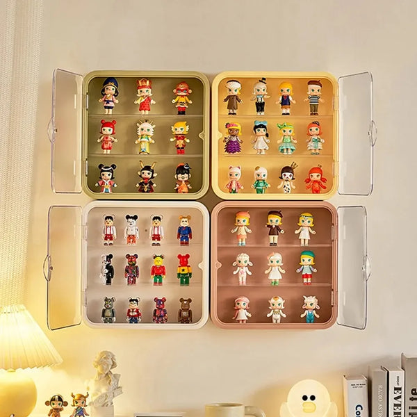 Storage Display Rack – Magnetic Suction Figurine Wall-Mounted Doll Blind Box