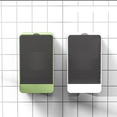 Wall Mounted Flap Type Luxury Lightweight Soap Box Punch-Free Bathroom Storage Rack Portable Soap Dish with Detachable Drawer