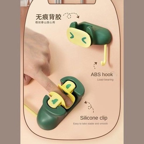 Cartoon Broom Holder Heavy Duty Practical Clip Mop Organizer Wall Mount Hook Stainless Steel Storage Space Saving Hanger Use: Sundries: Storage Hooks and Racks.