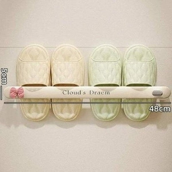 Wall-Mounted Hanging Bathroom Slipper Rack