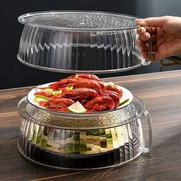 Stackable Dust Proof Cover for Hot Dishes