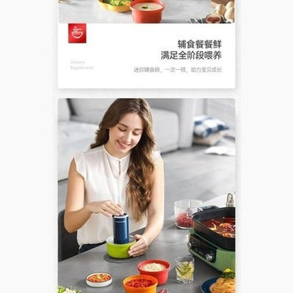 XIAOMI MORPHY RICHARDS Electric Meat Grinder High Speed Food Processor 220V Multifunction Vegetables Chopper With 4 Bowls. Type: Food Grinders & Mills