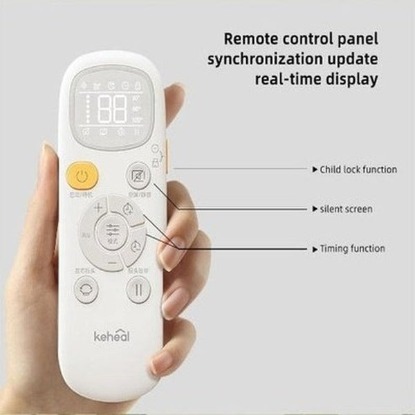 Keheal Air Purification Circulation Bladeless Fan Ultra-Quiet Dormitory Desk Floor Electric Fan Tower Fan Bladeless Room. Climate Control Appliances: Fans.