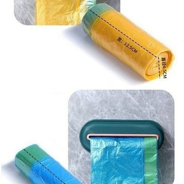 Kitchen Bathroom Hanging Trash Bag Dispenser and Storage Box Wall Mounted Kitchen Plastic Bag Container. Cleaning Tools. Type: Trash Cans & Wastebaskets.