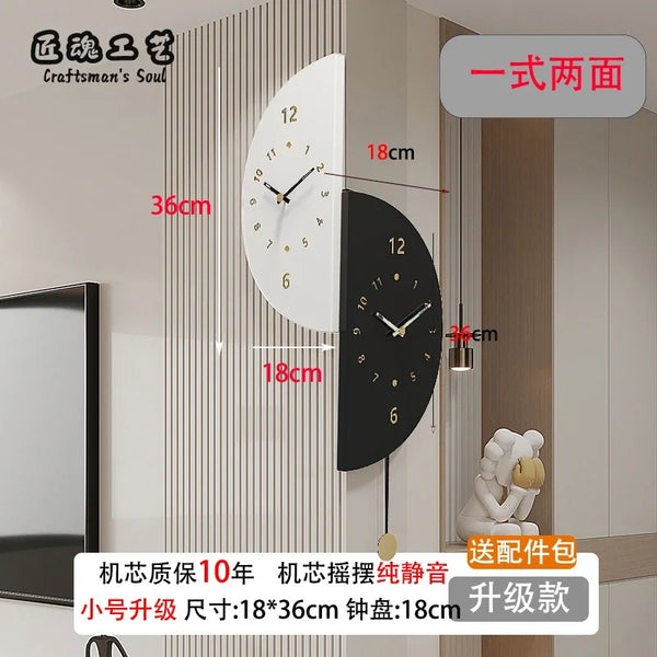 Minimalist Silent Wall Clock for Living Room
