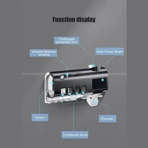 xiaomi youpin uv toothbrush holder toothpaste dispenser solar energy bathroom toothbrush storage box. bathroom accessories: toothbrush holders. brand: xiaomi