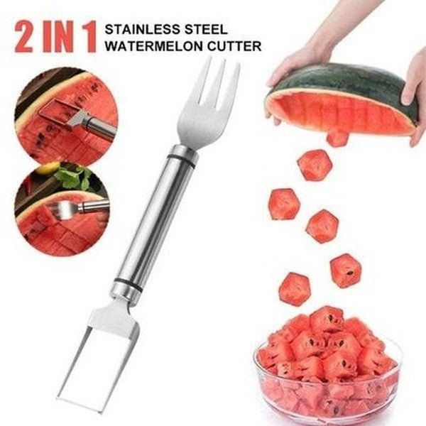 Multifunctional 2 IN 1 Stainless Steel Watermelon Cutter