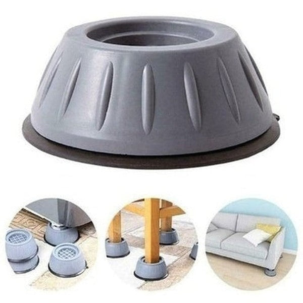 4Pcs Universal Anti-Vibration Feet Pads Washing Machine Rubber Mat Anti-Vibration Pad Dryer Refrigerator Base Fixed Non-Slip Pad: Furniture Floor Protectors.