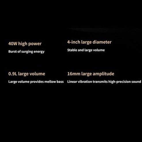 Xiaomi Sound Pro Upgrade 7 Cell 40W Configuration Colorful Galaxy Atmosphere Light Annular Transparent Body Music Connectivity Indicator. Audio Components: Speakers.