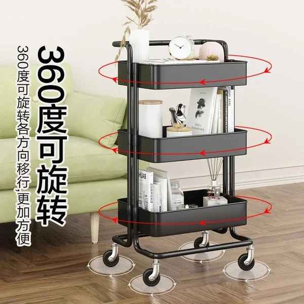 Wheeled Trolley Shelf – Multi-Use Storage Cart