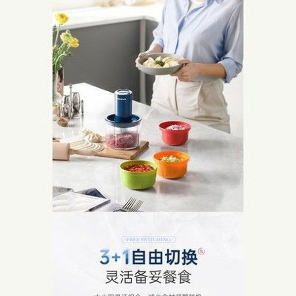 XIAOMI MORPHY RICHARDS Electric Meat Grinder High Speed Food Processor 220V Multifunction Vegetables Chopper With 4 Bowls. Type: Food Grinders & Mills