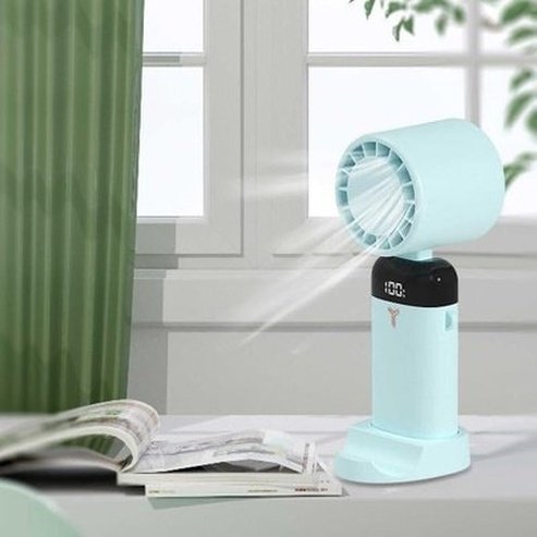 USB Portable Small Fan Digital Display 3W 1200/3600mAh Air Cooling Fan Mini 3-speed Wind Mute Detachable Base for Travel. Climate Control Appliances. Type: Fans.