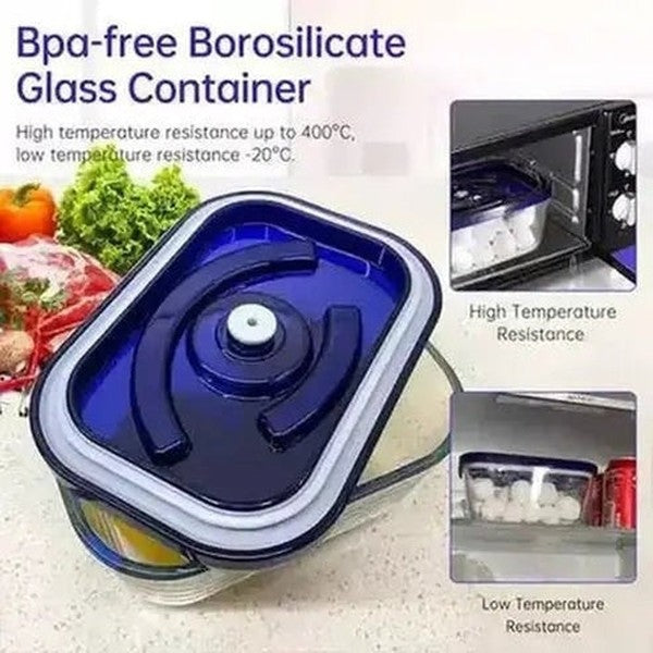 SEATAO Glass Food Storage Containers Preserve Marinate Vacuum Sealer