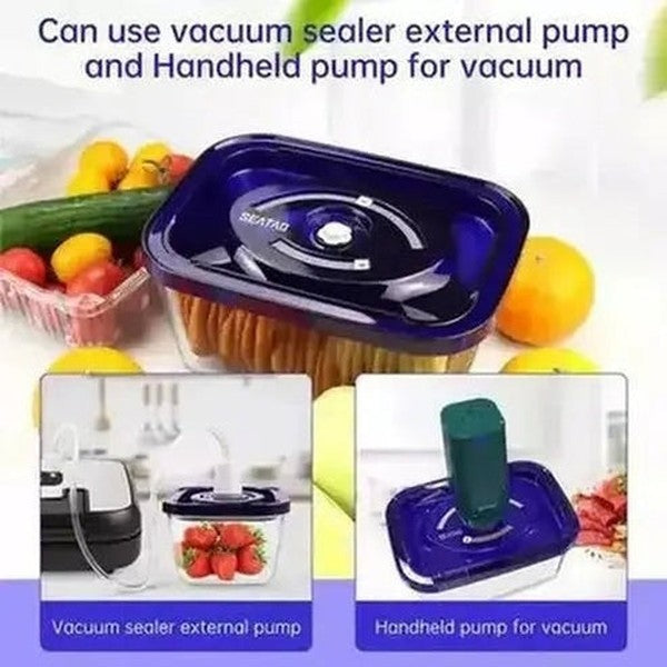 SEATAO Glass Food Storage Containers Preserve Marinate Vacuum Sealer
