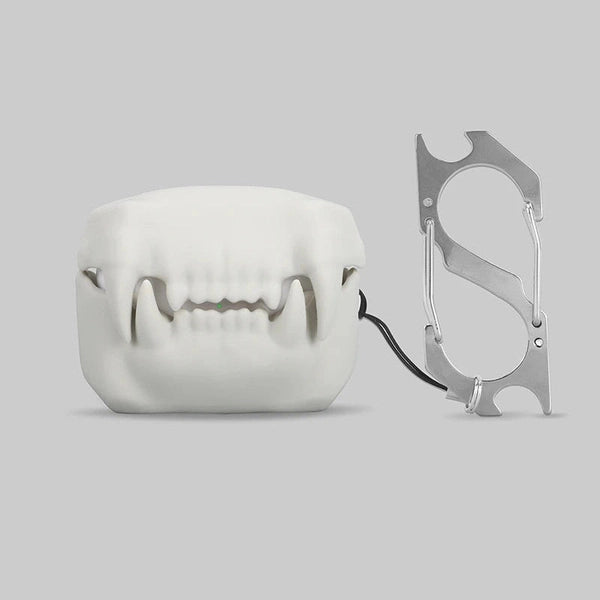 3D Cartoon Horrible Tiger Teeth Silicone Protective Case for AirPods