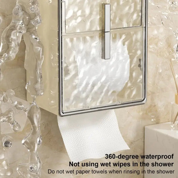 Wall-Mounted Waterproof Tissue Box Holder