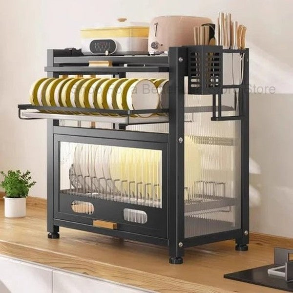 Space-Saving Modern Corner Showcase Sideboard