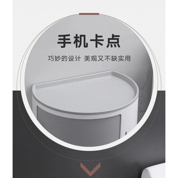 Elegant Wall-Mounted Waterproof Toilet Roll Holder Paper Dispenser